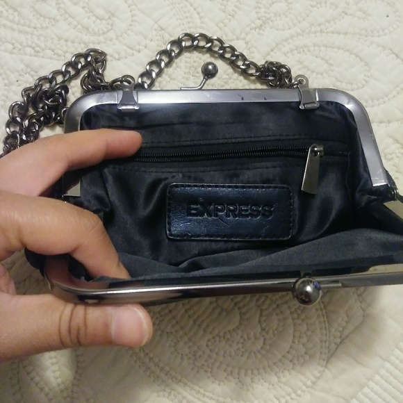EXPRESS Evening Bag Clutch w/ chain strap - Picture 5 of 8